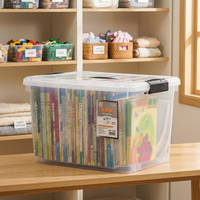 Boîte de rangement en plastique transparent Xingsheng en gros, écologique, avec roulettes, grande capacité, pour vêtements et couettes, idéale pour la maison et le placard