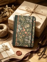 Carnet à spirale rétro Art Nouveau en gros, motif floral de jardin, journal classique à couverture rigide avec imprimé de fleurs de vigne, cadeau pour les amateurs d'art