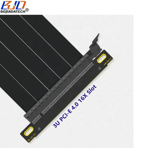 Câble d'extension PCI Express 4.0 16X vers PCI-E X16 pour carte graphique, double inversion, 20CM 30CM 40CM pour RTX4070Ti <span class=keywords><strong>RTX4080ti</strong></span> RX6700XT RX6800XT - Product Image 3