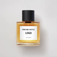 Cylindre personnalisé 30ml 50ml 100ml atomiseur vide verre clair parfum Premium autocollant vaporisateur bouteille de parfum avec bouchon