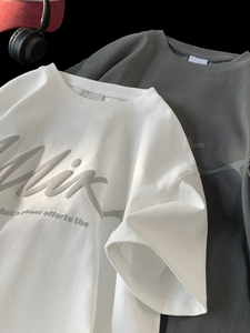 เสื้อยืดโอเวอร์ไซส์ดีไซน์ใหม่ 3 มิติ ผ้าฝ้าย 100% เป็นมิตรกับสิ่งแวดล้อม เนื้อผ้าหนา ใส่ได้ทั้งชายและหญิง พิมพ์ลายดิจิทัล รับสกรีนโลโก้ตามสั่ง - Product Image 3