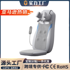 Backrest Massager Shoulder Neck <b>Support</b> Pillow Full Body Massage <b>Heating</b> Function Home Use - Product Image 4