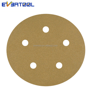 Evertool Pro Tự <span class=keywords><strong>Grip</strong></span> <span class=keywords><strong>Sanding</strong></span> Đĩa 5 Inch Mài Mòn Đĩa Vàng Giấy nhám Tự Buộc Mài Mòn Giấy - Product Image 2