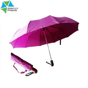 3-Fold sparsi puntini automatici 10 forti costole in fibra di vetro ombrello con borsa per il trasporto