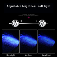 JYGD 48/72 LED Bandes Lumineuses d'Intérieur de Voiture, Ambiance Néon Lumineuse au Sol Décorative avec Musique pour un Éclairage Intérieur Automobile Personnalisé