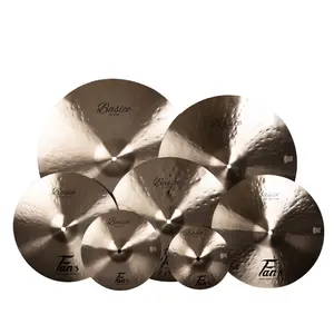Groothandel cymbals hand-Nieuw Product Hot Selling Vijf Stuks Traditionele Lathed Cymbals Hand Gehamerd Elektrische Cimbaal Set