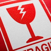 Étiquettes de manipulation avec précaution pour articles fragiles, autocollant d'avertissement d'incassabilité, étiquette flèche directionnelle, rouleau et feuille en PVC imperméable personnalisés