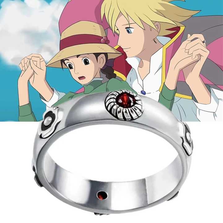 アニメハウルの動く城リング宮崎早男コスプレハウルソフィーメタル調節 