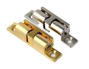 Loquet magnétique pour meubles, support de porte magnétique, loquet en cuivre plaqué, loquet à bille robuste pour levage, emballé dans un carton - Product Image 1