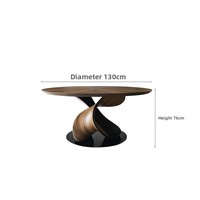 Table à manger ronde en bois massif pour 8 personnes, style nordique, fabriquée à la main, écologique, durable, meubles de salle à manger