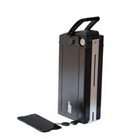 Boîtier de batterie pour vélo électrique ALX027 36V-72V compatible 18650/21700 en ABS+alliage d'aluminium pour usines de vélos, modification/réparation en gros volume
