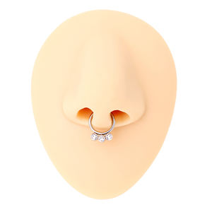 Alta Qualidade Cirúrgica Septo Clicker Arcada Anel Segmento Nariz De Aço Inoxidável Piercing Hoop Nariz Anel Para O Corpo Jóias - Product Image 4