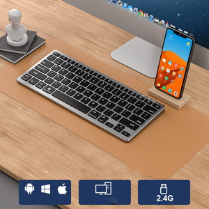 Clavier sans fil recarregável clavier bluetooth sem fio universal teclado bluetooth para ipad <span class=keywords><strong>macbook</strong></span> <span class=keywords><strong>pro</strong></span> - Product Image 2