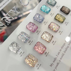 Ensemble de vernis à ongles en gel UV à paillettes de 15 ml avec lampe LED, kit de gel à ongles scintillant pour manucure en salon - Product Image 3