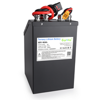 Pack de batteries lithium-ion personnalisé 60V 40Ah 2400Wh NCM Li-ion avec BMS, cycle profond industriel pour chariots électriques et AGV