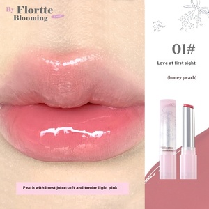 <span class=keywords><strong>FLORTTE</strong></span> Brillant à Lèvres Solide Vegan Lip Glaze Rouge à Lèvres Hydratant Maquillage Difficile à Tacher - Product Image 5
