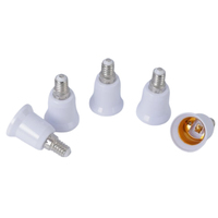 Adaptateur d'extension de convertisseur de base de lumière halogène LED E27 à E40 en plastique blanc