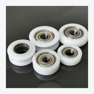 Rouleaux de porte coulissante en plastique nylon PU personnalisés BS60826-7 8x26x7MM, roulement à billes, charge utile 25KG, POM - Product Image 4