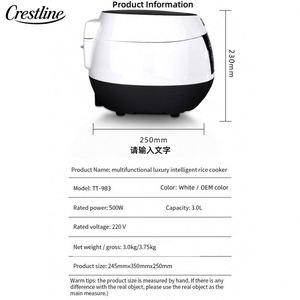 3L Smart Rice Cooker Budget-Friendly Smart Health-Cooking Modern Style Suitable Size Easy Clean Non-stick Inner Pot I - Product Image 5