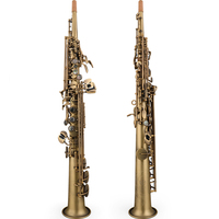JEK 700RH Bb Soprano Saxophone Antique Brass Material