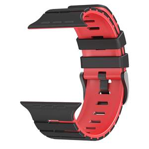 Bracelets de montre en silicone bicolores minimalistes, résistants à la transpiration, compatibles avec <span class=keywords><strong>Apple</strong></span> <span class=keywords><strong>Watch</strong></span> Series 10 46mm, gagnant-gagnant - Product Image 5