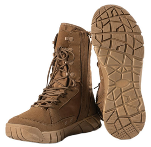 TSB01 714 Chaussures tactiques personnalisables à lacets, durables, couleur beige jungle, kaki désert, en caoutchouc respirant, hauteur cheville - Product Image 2