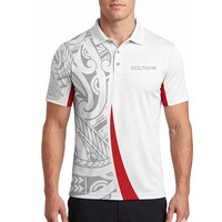 Tissu en soie de lait à haute élasticité, doux pour la peau, impression par sublimation avec logo personnalisé, polo de sport pour homme, vêtements de tennis et de golf