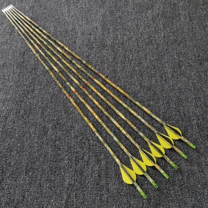 Flèches en carbone de haute qualité 6,2 mm ID 30 pouces, rectitude ±0,003 pouces, spine 300/350/400, ailettes Blazer, pour <span class=keywords><strong>arc</strong></span> à poulies - Product Image 6