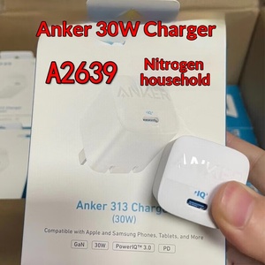 Tête <span class=keywords><strong>de</strong></span> charge rapide Anker <span class=keywords><strong>Gallium</strong></span> Nitride PD30W avec sortie 5V/3A et 2 ports Type-C - Product Image 1