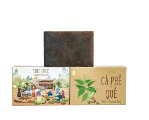 Jabón de baño de hierbas de canela de café Jabón corporal exfoliante hecho a mano orgánico OEM ODM Vietnam - Product Image 1