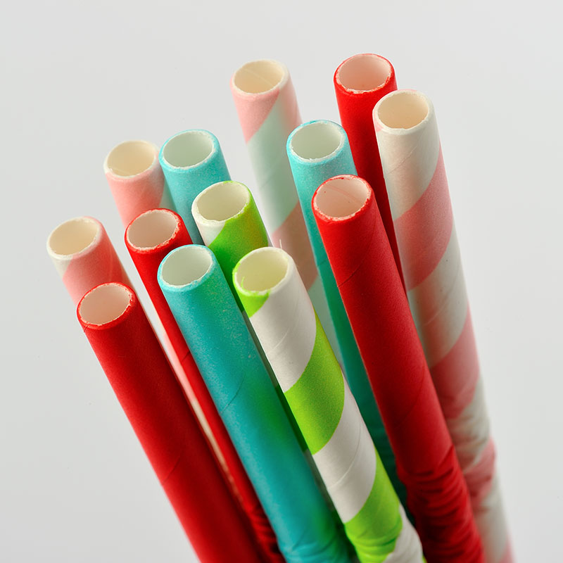 Custom Straws Paper Biodegradable Wood Pulp Milk Tea Paper Straw For Wedding Christmas Party Decorations