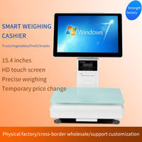 Meilleure caisse enregistreuse tout-en-un, écran tactile Windows 15 pouces, machine POS, imprimante thermique 58 mm, balance électronique, résolution 4K, Wi-Fi