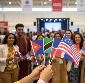 Juego de Banderas Internacionales de 5x8 Pulgadas, Poliéster Resistente a la Decoloración, Ligero y Resistente a Desgarros, para Celebraciones Festivas Mundiales - Product Image 5