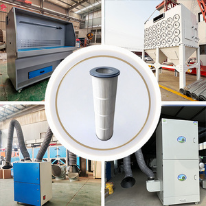 Cao hiệu quả chống tĩnh xếp li Bộ lọc không khí Cartridge Dust Collector bụi công nghiệp loại bỏ Made polyester sợi Bộ lọc không khí - Product Image 6