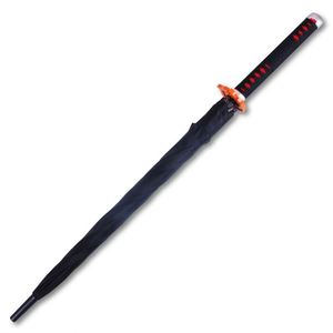 Paraguas Largo de Plástico Estilo Japonés con Diseño de Espada Samurai, Apertura Automática, para Viajes de Negocios y Cosplay - Product Image 4