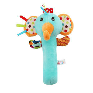 Dessin animé Animal main cloche bébé O-<span class=keywords><strong>1</strong></span> ans poignée style <span class=keywords><strong>hochet</strong></span> pour apaiser bébé jouets en peluche animal Babyhand secouer bâton jouet - Product Image 6