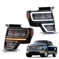 Conjunto de Faros LED para Ford F150, Estilo Vland Raptor, Lente de Proyector con Señal de Giro Secuencial, Estilo Vland Raptor