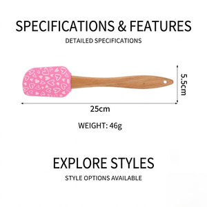 Vendita Diretta dalla Fabbrica, Spatola da <span class=keywords><strong>Cucina</strong></span> in Silicone Personalizzabile, per Pasticceria, Ecologica, Lavabile in Lavastoviglie, Modello Disponibile - Product Image 6