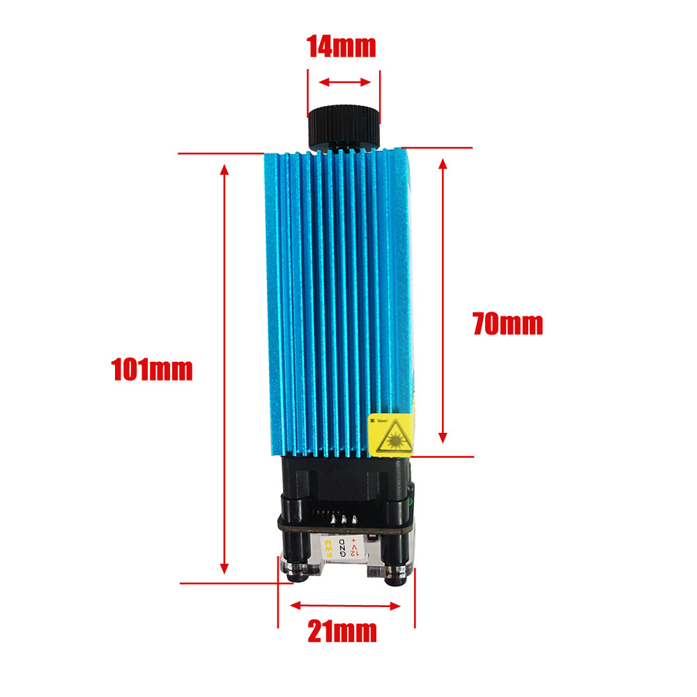 Pilote Pour Diode Laser Bleu/vert - 405nm à 520nm - TTL 4A - Puissance 500mW à 4.5W - Module DIY Ou Labo