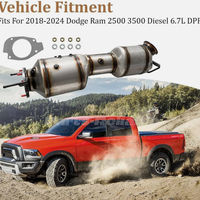Convertisseur catalytique avant DPF pour Dodge Ram 2500 3500 6.7L Cummins Diesel 2018-2024, montage direct, 68296341AE 68448555AA Euro 6