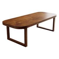 Ensemble Table et Chaises de Salle à Manger Moderne Simple en Bois Massif pour Maison, Appartement et Mobilier Intérieur