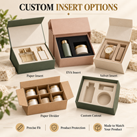 Boîte cadeau de luxe personnalisée pour parfum avec ruban, couvercle magnétique à charnière, boîte rigide en papier avec insert souple pour flacon de parfum