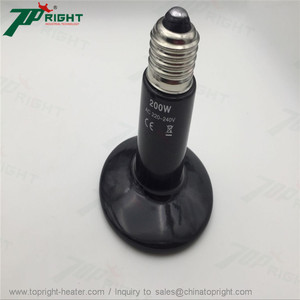 <span class=keywords><strong>Lampe</strong></span> chauffante en céramique à fond <span class=keywords><strong>plat</strong></span> 220V 150W pour terrariums et habitats d'amphibiens - Product Image 2