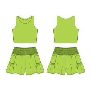 Ropa de Yoga de alta calidad personalizada para niños pequeños, entrenamiento de baile, ropa informal transpirable para correr, conjuntos de Yoga de dos piezas - Product Image 1