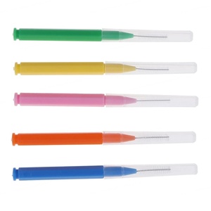Brosse interdentaire en forme de I personnalisée, bâtonnets de soie dentaire en plastique, poils souples, outil de nettoyage dentaire orthodontique - Product Image 5
