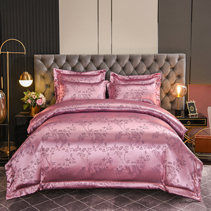 Draps de lit de refroidissement 4pcs-in-1 ensemble housse de couette en coton 4 pièces drap de lit king size tache été froid housse de couette ensemble éclairé 3 places - Product Image 3