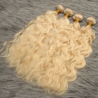Cheveux vierges vietnamiens 613, lots de cheveux humains blonds, fournisseur en gros, cheveux raides naturels, cuticules alignées