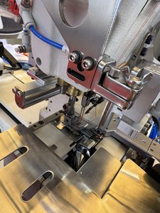 DT 600-35-BAT Industrial Heavy Duty Flat-Bed Mechanical Cover Stitch <b>Sewing</b> <b>Machine</b> with <b>Automatic</b> Feed - Product Image 5