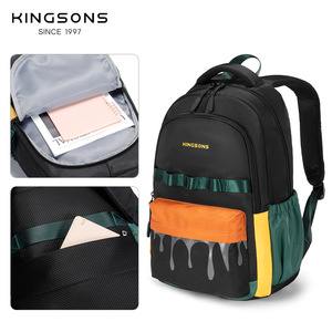 Kingsons Student <b>Backpack</b> 18 In Waterproof Durable <b>Large</b> Capacity For School Education - Product Image 4