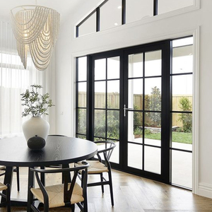 Portes battantes à double battant en aluminium, étanches, à rupture de pont thermique, pour patio et extérieur de villa, fabriquées en Chine - Product Image 4